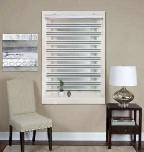 China Anti UV Zebra Sheer Dual Blackout Shades , Kitchen Blinds Bunnings wholesale