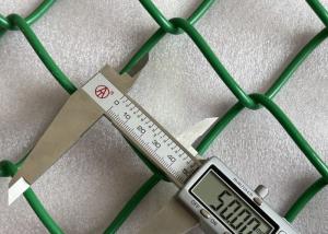China 50mm*50mm Hole Size Green PVC Coated Chain Link Helideck Safety Net For Delideck Protection wholesale