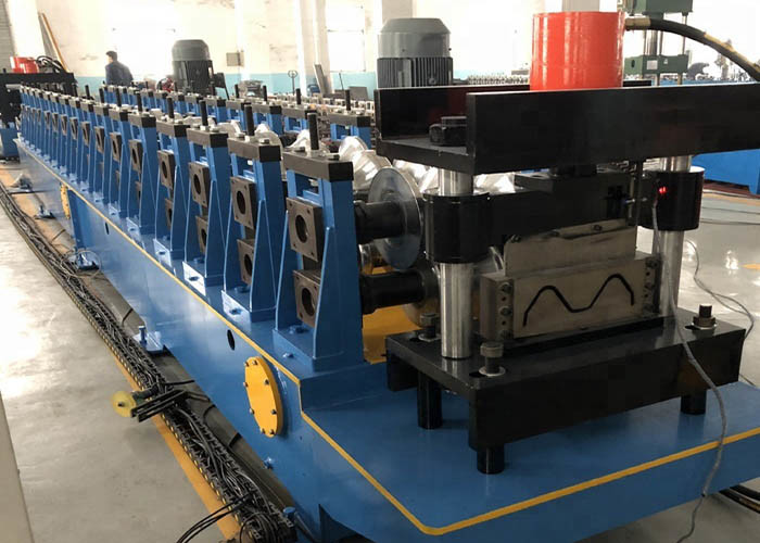 Automation Galvanized Guardrail Roll Forming Machine 5 - 8 M Every Min