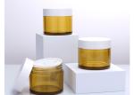 Wear Resisting 50g Food Grade Plastic Cosmetic Jar Yellow Hand Lotion Containers