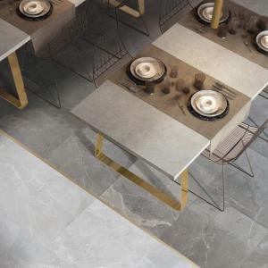 China Grey Glazed Porcelain Tile 9mm Thickness Suitable for Floor and Wall Matt wholesale
