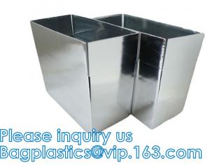 China Cooler Box Container Packing Carton Foil Foam Lined Keep Cold Hot For Hours Thermal Shipping Containers wholesale