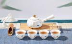 1000ml Glass Teapot with Removable Infuser, Stovetop Safe Tea Kettle, Blooming