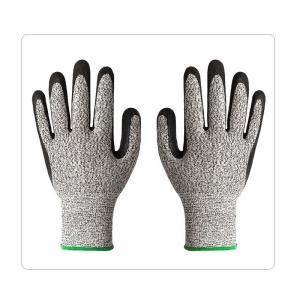 China Wood Working And Warehousing Puncture Proof Grey HPPE Cut Resistant Gloves wholesale