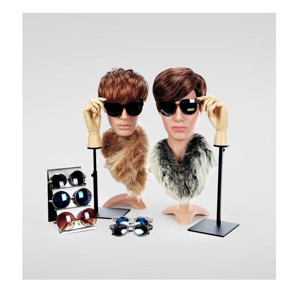 Support Sample Service Male Head Mannequin For Wig Display