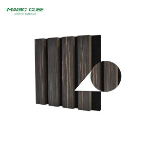 China Fire Prevention Polyester Slat Wood Panels for Wall in Contemporary Design Style wholesale