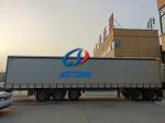 Bulk Cargo Carrier Van Type Curtain Side Semi Trailers Light Weight