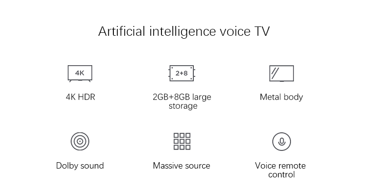Global Version Mi Smart TV 4S 65 inch 2 GB 8 GB 64-bit Quad Core Android 9.0 TV WIFI Global Version Xiaomi Television