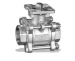 Stainless Steel Ball Valve ISO Mounting Pad Full Bore Antistatic Design