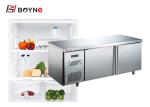 Commercial Working Table Two Door Refrigerator Counter Freezer use in kitchen