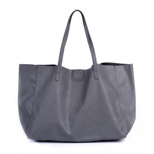 China Reusable Women PU Leather Tote Bag 	 L39 x W16 x H30 cm on sale
