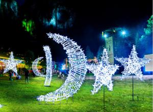 China Outdoor LED Star Moon Modeling Lamp Lawn Lighting Festive Atmosphere Lighting Engineering Landscape wholesale