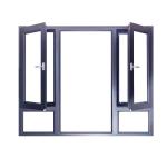 American Producing Swing Open Aluminum Traditional Casement Windows in Classic