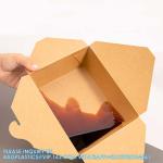 Custom Printed Take Away Food Packaging Kraft Paper Lunch Box Paper Pizza Box