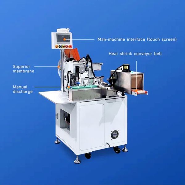 Cylindrical Lithium Battery Cell PVC Sleeving PVC Jacketing Machine Sleeve Wrapping Machine