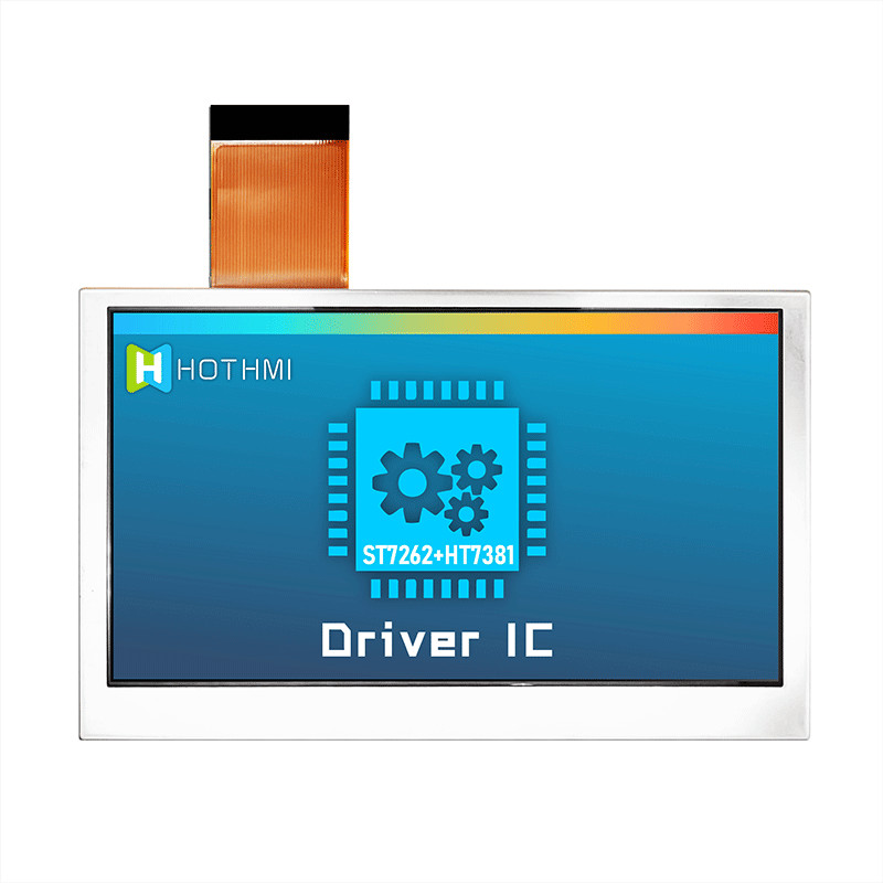 IC ST7262 Color 4.3 Inch TFT LCD Modules 800x480 TFT-H043A12SVILT5N40