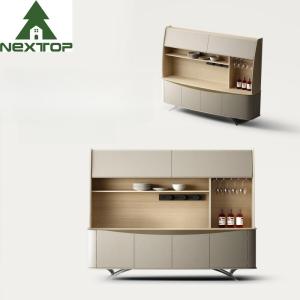 China Multi Function Wooden Wine Cabinets With Metal Elegant Upholstered Dining Furniture wholesale