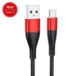 0.5m 1.2m 3A Type C Nylon Braided Fast Charging USB Cable