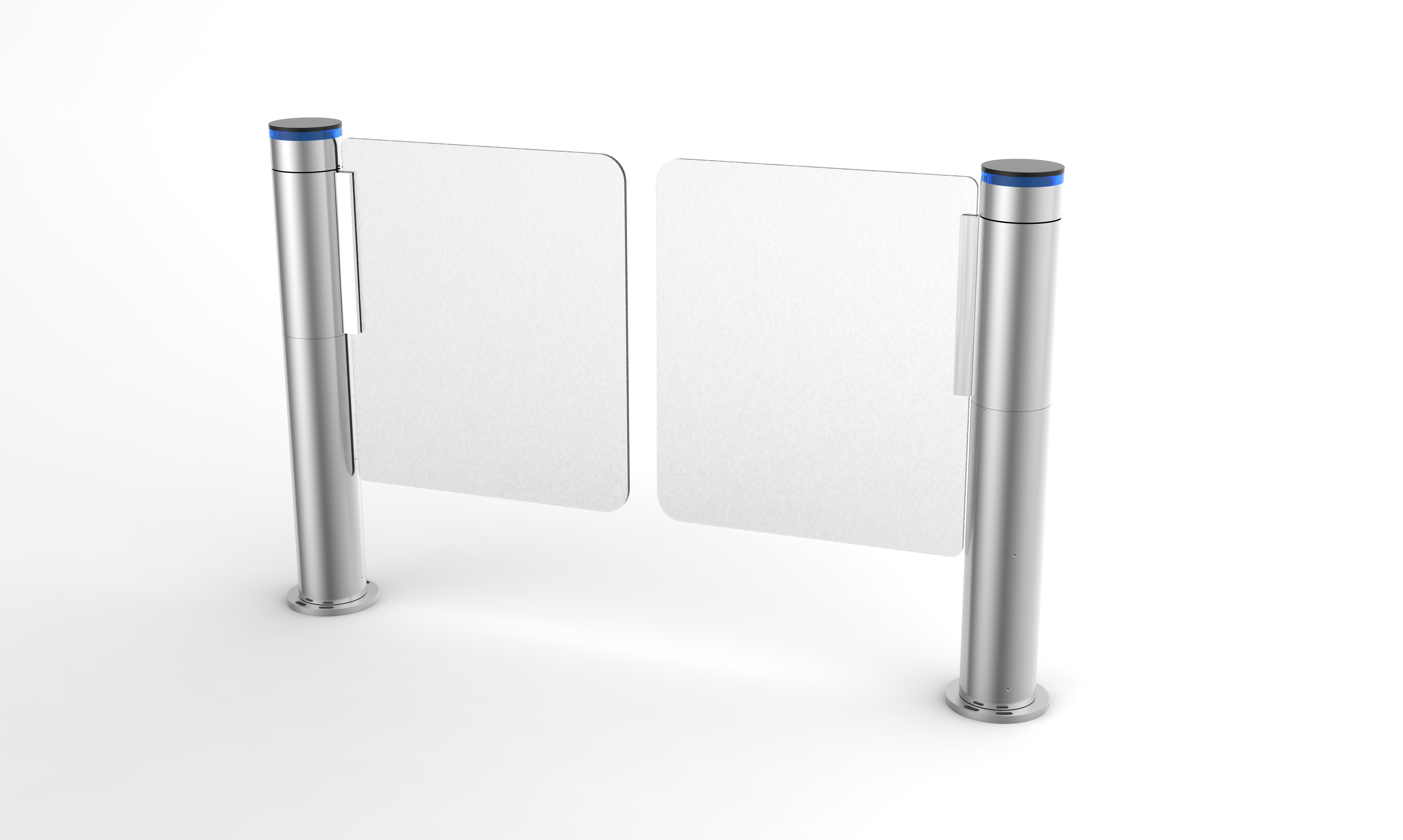 141mm Diameter Cylindrical Swing Speed Gate with 304 Stainless Steel Construction for 20-30 Persons per Minute