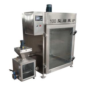 China 100kg Batch Meat Smoking Machine 30kw Industrial Fish Smoking Machine wholesale