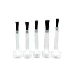 PP Bristle Nail Polish Brush Cleanup Durable Flat Arc Top