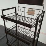 Floor Retail Shoe Rack / Retail Floor Display 136SETS Loading Quantity