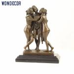 Nude Statue Woman Bronze Statues Sculpture Indoor Desktop Decoration