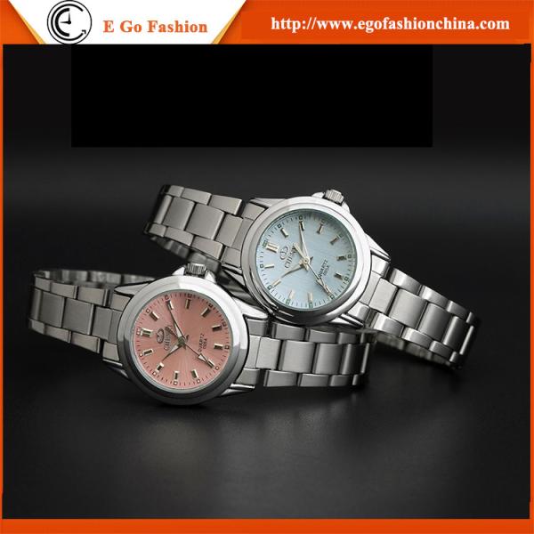 005A Pink Fashion Jewelry Watch Rhinestone Bling Watches Stainless Steel Woman