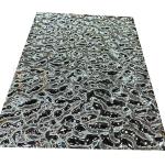 Small Size Water Ripple Mirror Surface Black Titanium SS Embossed Sheet For