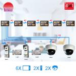 Amazing multi functions wire metal video door bell 1080P HD Video Door Phone for