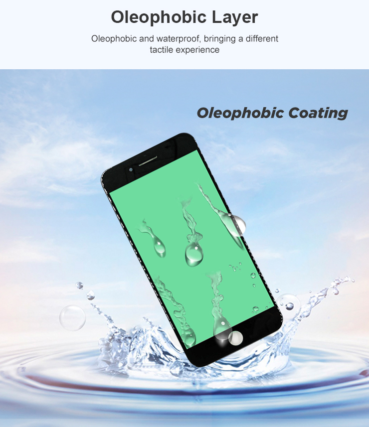 Oleophobic Coating OCA Glass Cold Press Front Screen For Iphone 6 Plus 6s Plus