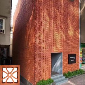 China Terracotta Decorative Clay Hollow Breeze Block Hotel Wall Design wholesale