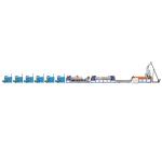 Single Screw PP Strap Band Extrusion Line 125mm PP Strap Making Machine