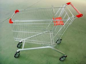 China Large Scale Shopping Malls / Supermarket Shopping Carts Trolleys With Baby Seat wholesale