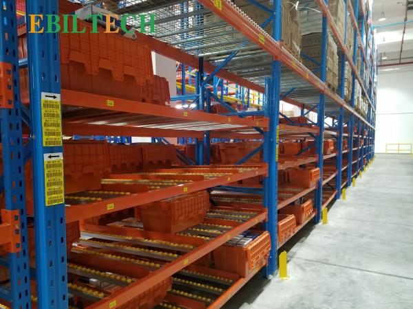 Steel Heavy Duty Gravity Rolling Carton Rack Warehouse Industrial Corrosion
