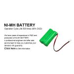 1700MAH 2.4V Rechargeable Nickel Cadmium Battery Pack Microphone Battery