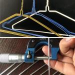 Laundry Room Non Slip Coat Hangers , 2.5mm Suit Coat Hangers For Heavier