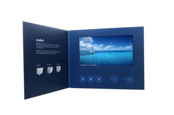 4.3'' marketing Video Invitation Card , digital video brochure with Rechargeable