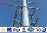 18m 22m 132kv Round Hot Dip Galvanised Metal Pole For Transmission Line