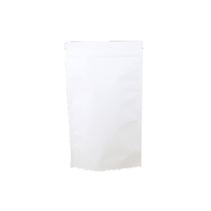 Aluminized White k Kraft Paper Bag Self Supporting Zipper Bag