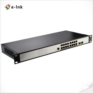 China Gigabit Managed Ethernet Switch 16 Port 10/100/1000T To 2-Port 100/1000X SFP Fiber wholesale