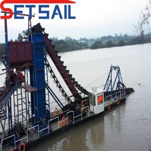 China Chain Bucket River Gold and Lake Diamond Mining Dredger US Currency 60m3-300m3 Capacity wholesale