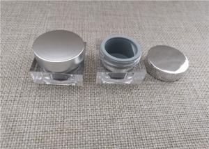 China Clear Plastic Cosmetic Jars Environmentally Friendly Silk Screen Printing wholesale