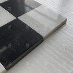 Square Black And White Marble Stone Mosaic Tile 8mm Wall Decoration