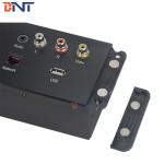 Brushed Aluminum Hotel Multiple Media wall switches and sockets