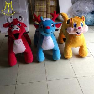 China Hansel battery operated ride toy animal walking toy horses motorized plush riding animals power wheels wholesale