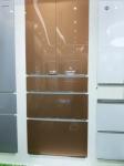 Lat Polish Edge Treatment Tempered Printing Glass Panel for Refrigerator Door