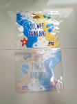 Clear Transparent PVC Plastic Bag For Swimwear / Frosted EVA Wet Bikini Bag