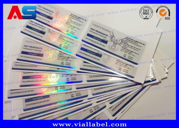 Pharmaceutical Bodybuilding Enanthate Peptide Bottle Labels Waterproof Hologram