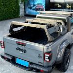 46kg Practical Silver Truck Cargo Rack System for Toyota Ford Jeep JK Pick up